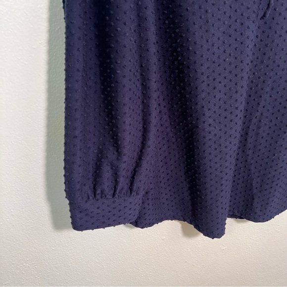 Riley & Rae Blouse Navy Blue Clip Dot L - Picture 4 of 11